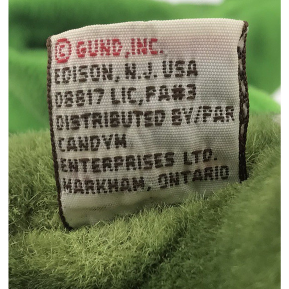 Vintage Gund Pterandon 10” Green Plush Jurassic Dinosaur Stuffed Animal w/ Tag - Picture 13 of 14